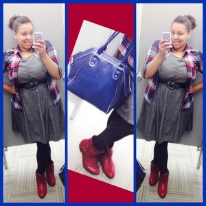 Plaid and gray ❌not for sale❌ first post ✌️