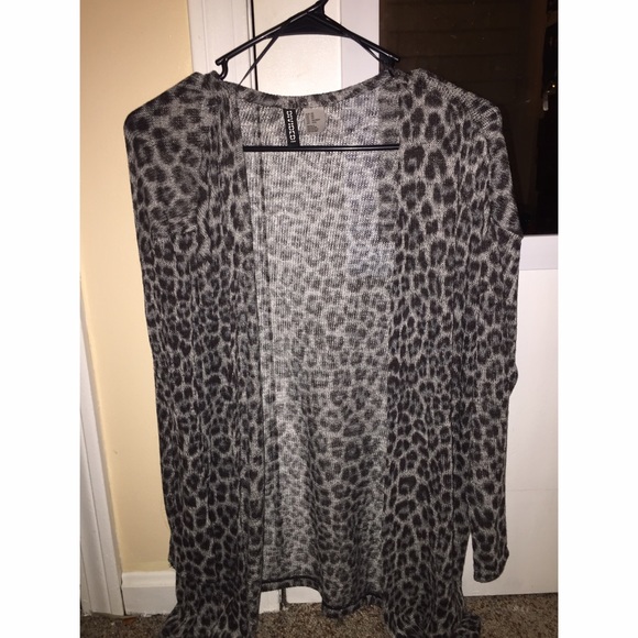 leapord print cardigan