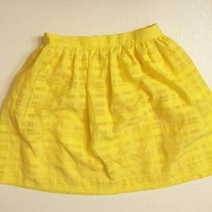 Tildon yellow textured skirt
