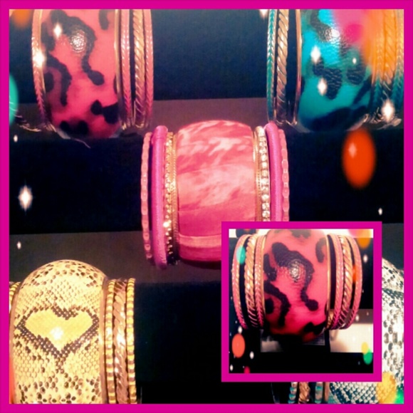 Animal Print Bangles NWOT - Picture 2 of 3