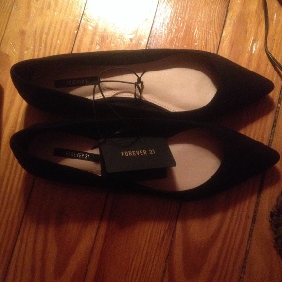 Black Suede pointed flats