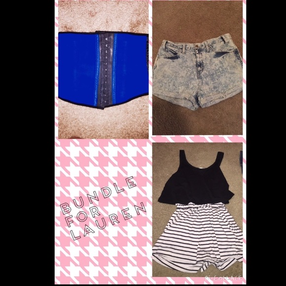 Romper,Highwasted shorts,Waist trainer
