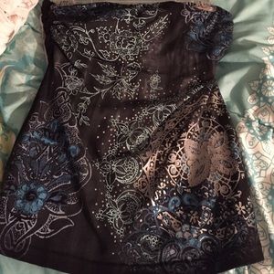 FANG sleeveless fitted top