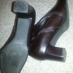 Gently used, brown booties