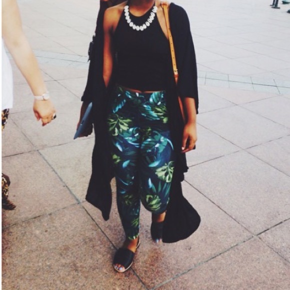 American apparel jungle print leggings
