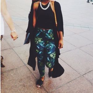 American apparel jungle print leggings