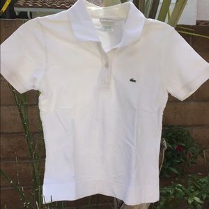 WoMeNs wHiTe LaCoStE PoLo, sz 36