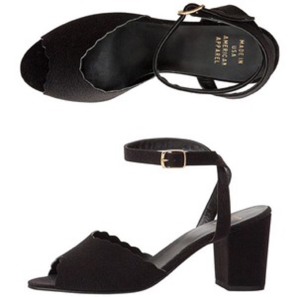 Scalloped edge heels