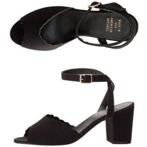 Scalloped edge heels