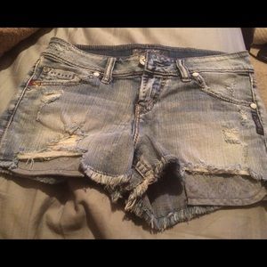 Silver Jean shorts