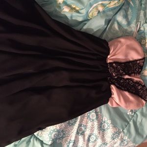 Black and pink shirt dress from Charlotte Russe