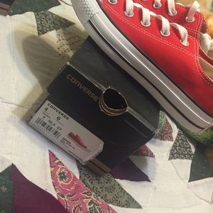 Red All Star Converse size 6 Womens/4 Mens