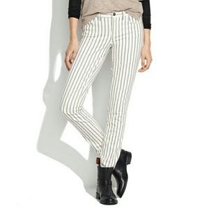 Madewell Skinny Skinny Ankle Twin Stripe Jeans