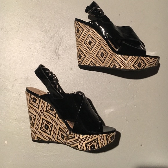 BCBGeneration Shoes - BCBG Aztec Print Wedges