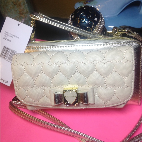 Betsy Johnson wallet on a String