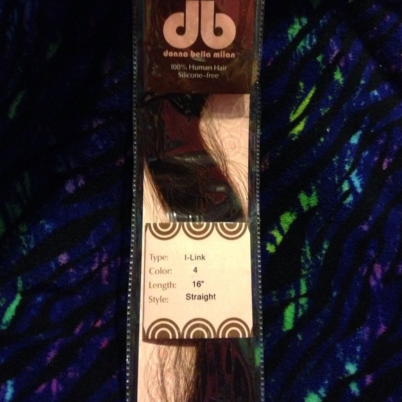 Donna Bella Dark brown I-link straight extensions