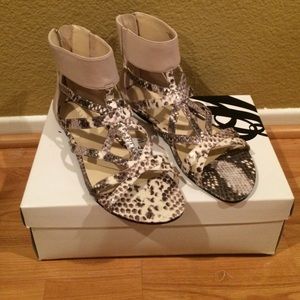 Nine West snake skin sandals