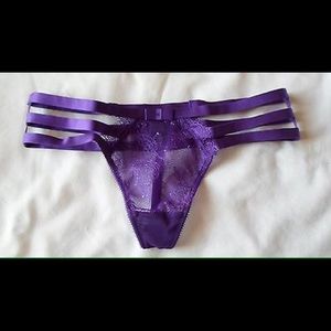 VS Strappy Purple Lace Thong