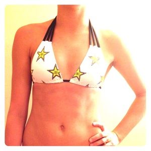 Brand new white Rockstar bikini
