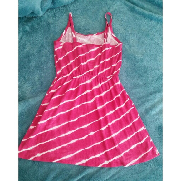 Cute Pink & White Cotton Sundress - Picture 2 of 3