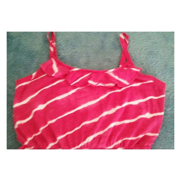 Cute Pink & White Cotton Sundress - Picture 3 of 3