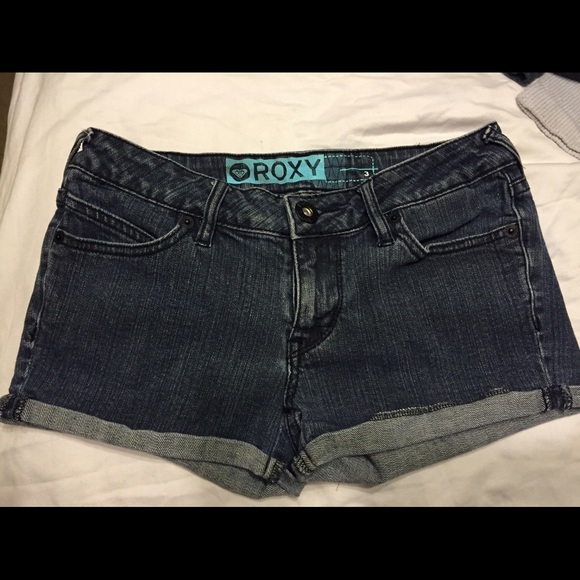 Roxy jean cuffed shorts