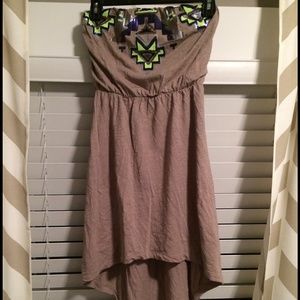 Express strapless summer dress