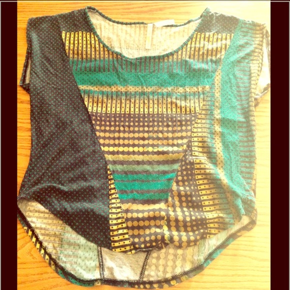 Colorful flowy top