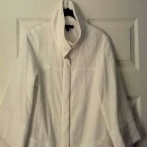Lafayette 148 white topper nwot