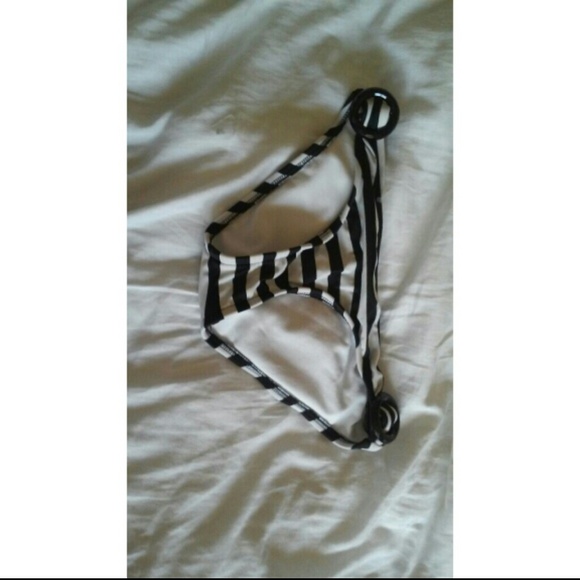 Striped bikini bottoms