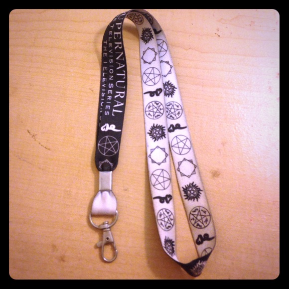 Supernatural symbol lanyard