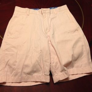MENS LIGHT PINK CHAPS KHAKI SHORTS
