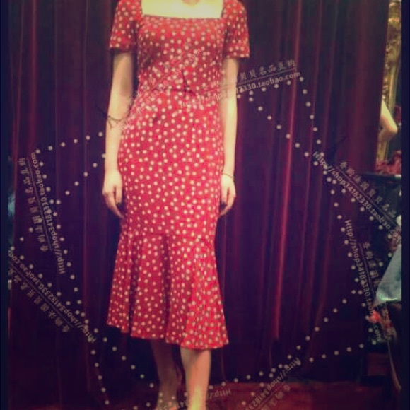 Chinese style Wave point long skirt. - Picture 1 of 3
