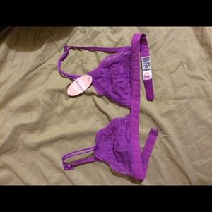Brand new lace triangle bralette