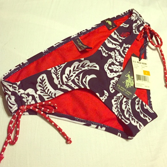 Brand New Polo Navy Blue Bikini Bottoms