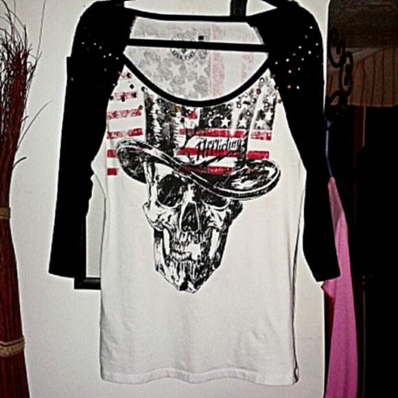 affliction baseball graphic tee