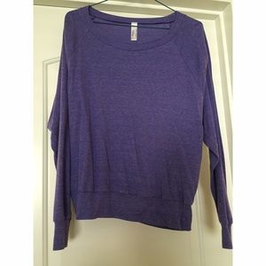 American Apparel Sweatshirt in purple
