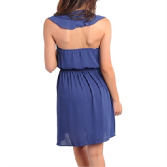 🆕 Blue Ruffle Dress - Picture 2 of 2