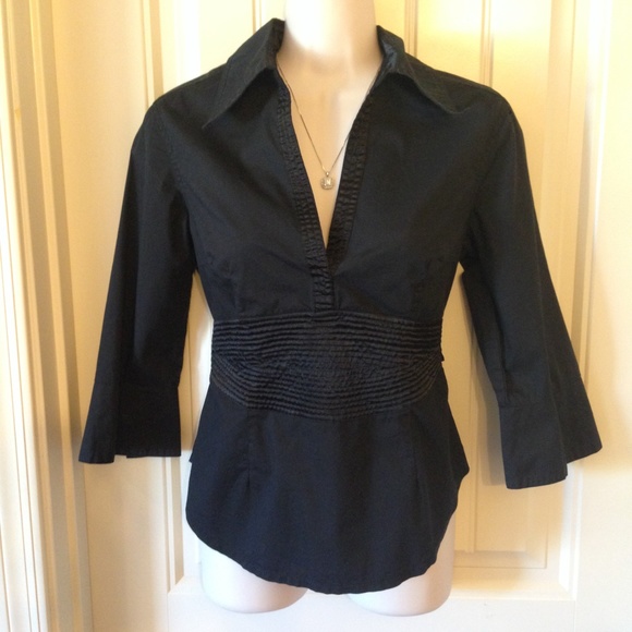 Black Ribbon Back Top - Picture 3 of 4