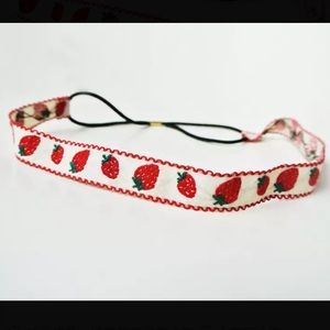 Strawberry head band. 🍓