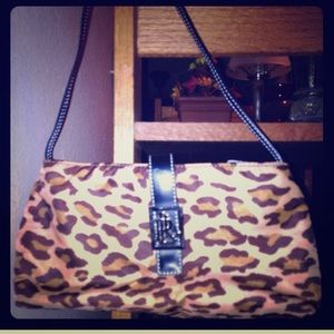 Authentic Ralph Lauren Cheetah/Leopard purse cute!