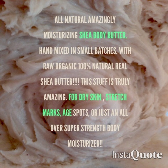 100% natural unrefined Shea Body Butter. Handmade
