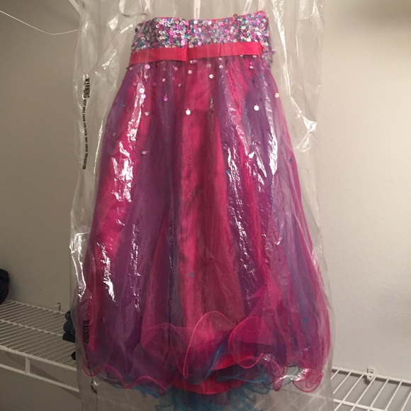 Hannah S Fushia Multi Dress - Picture 3 of 4