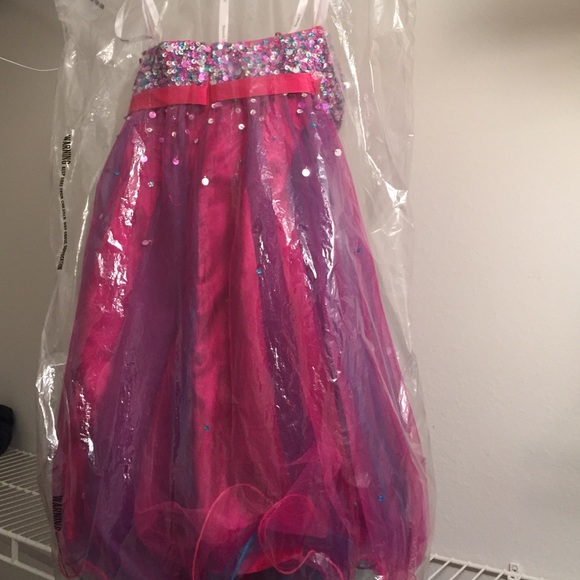 Hannah S Fushia Multi Dress - Picture 4 of 4