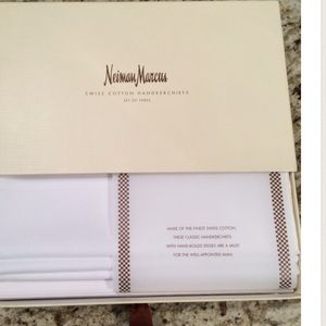 Neiman Marcus Swiss Cotton Handkerchief Set of 3