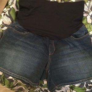 Denim Maternity shorts