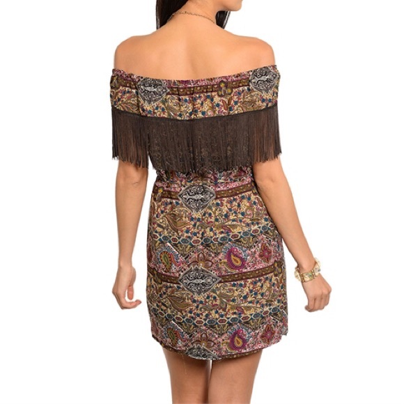 Stylish Fringe Dress - Picture 2 of 2