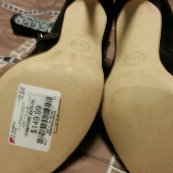 Michael kors Black leather open toed booties - Picture 3 of 4