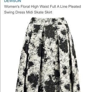 Floral midi skirt