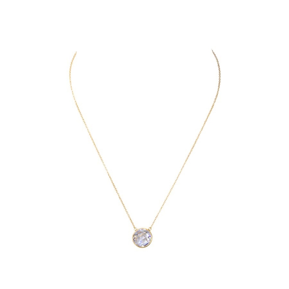 Sterling Silver Color Stone Necklace